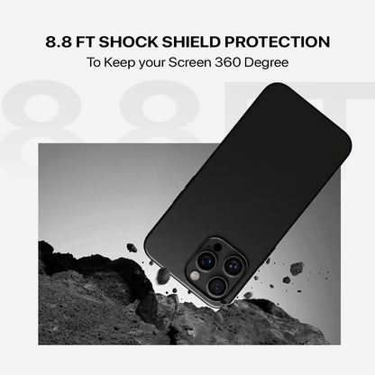 Signature Leather Magsafe Case - Iphone 13 Pro   (Royal Black)