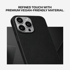 Signature Leather Magsafe Case - Iphone 13 Pro   (Royal Black)