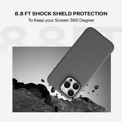 Signature Leather Magsafe Case - Iphone 14 Pro  (Graphite Grey)