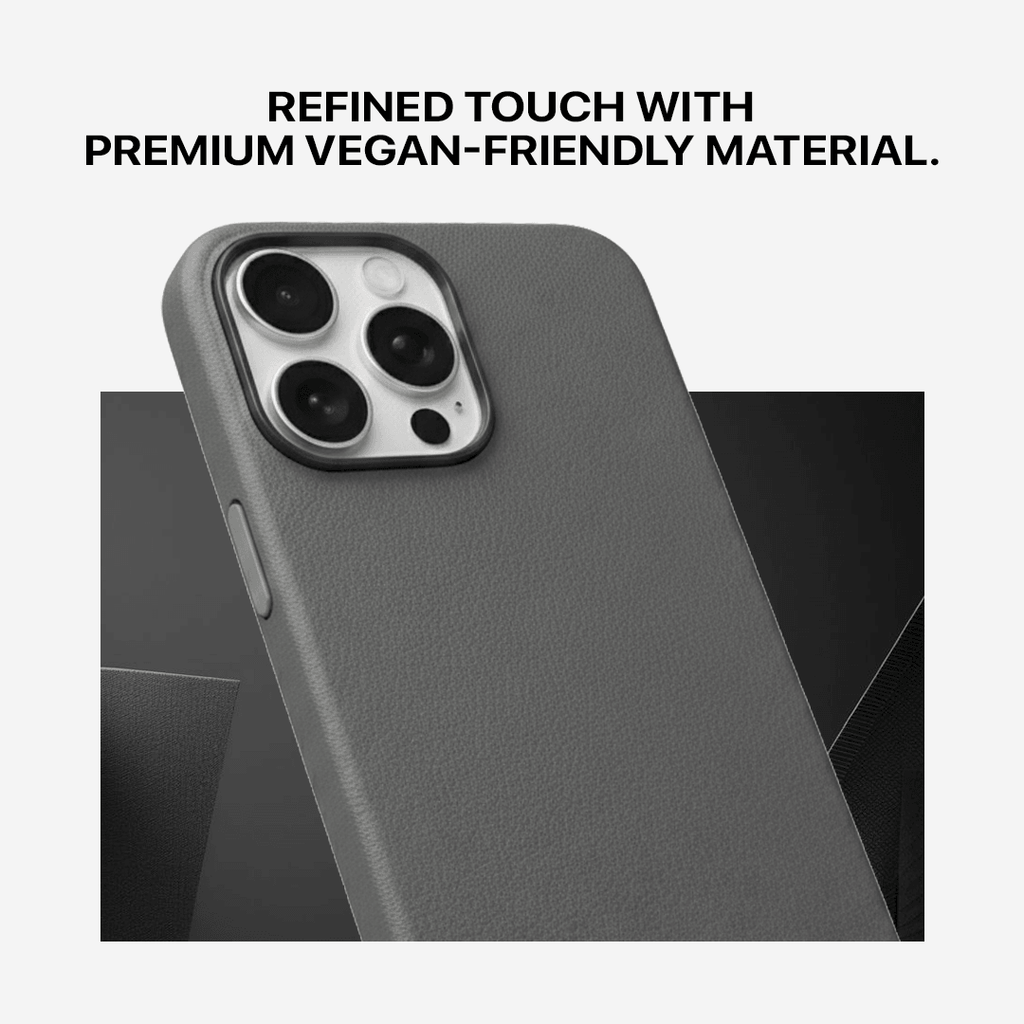 Signature Leather Magsafe Case - Iphone 13 Pro (Graphite Grey)