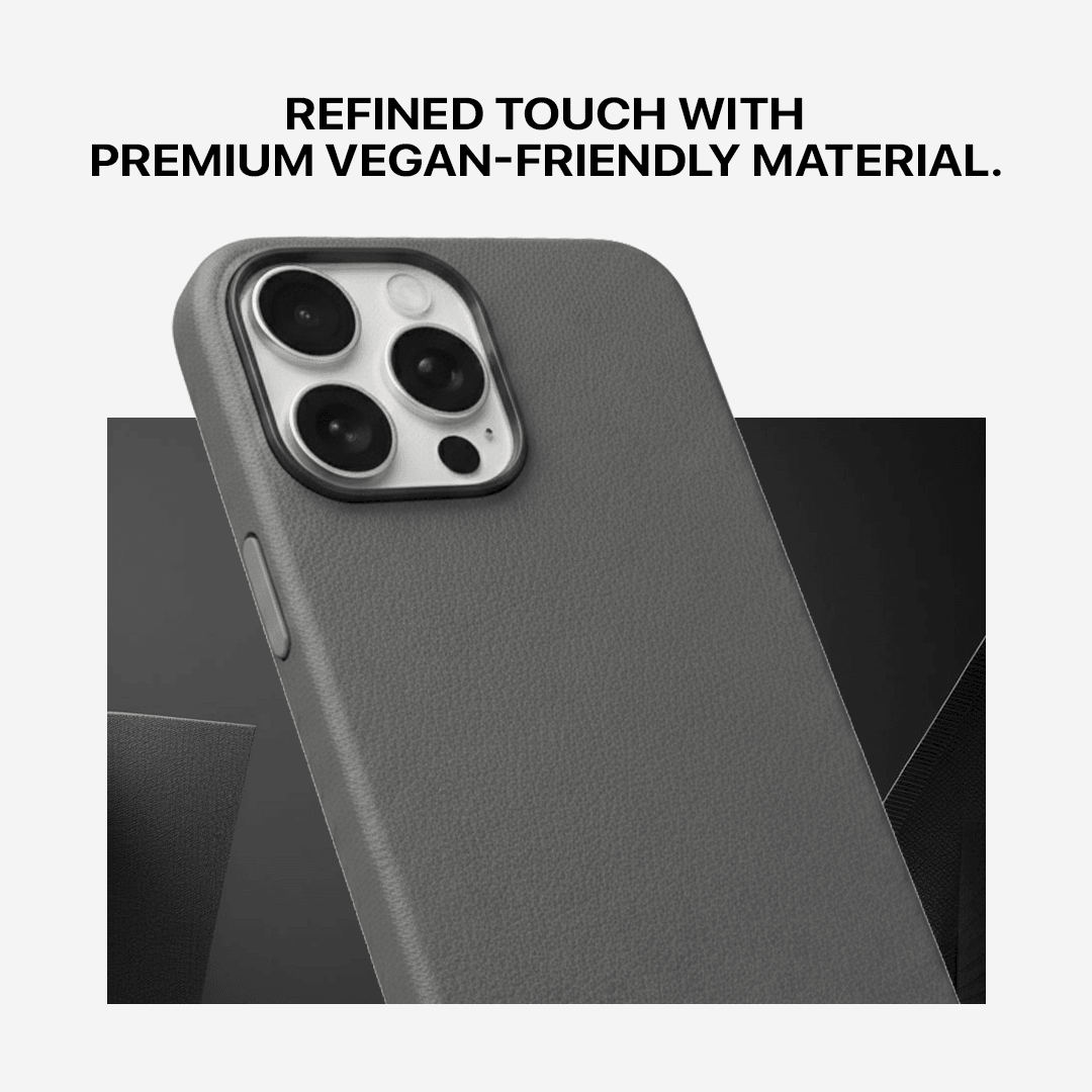 Signature Leather Magsafe Case - Iphone 14 Pro Max (Graphite Grey)