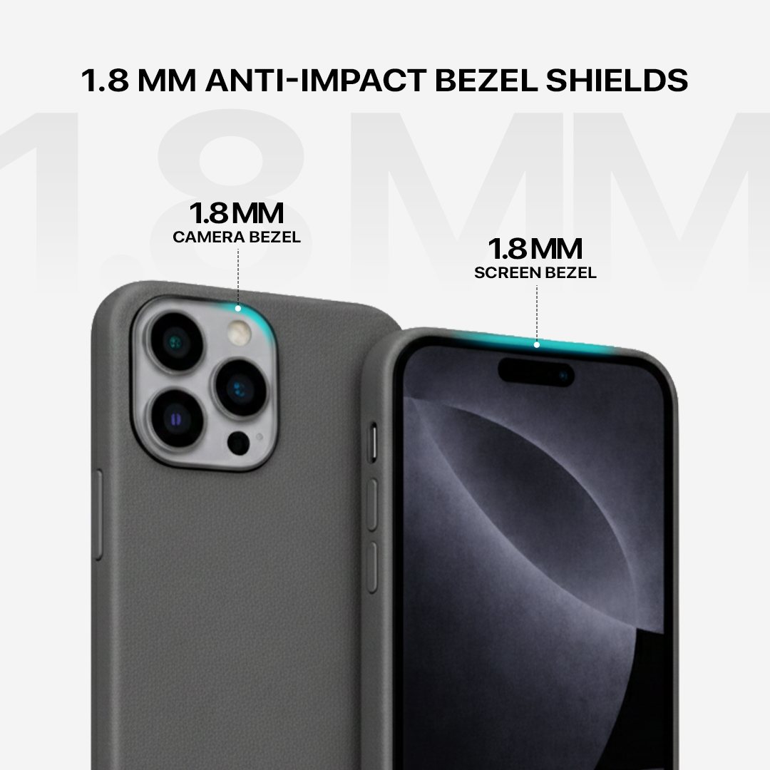 Signature Leather Magsafe Case - Iphone 16 Pro Max (Graphite Grey)