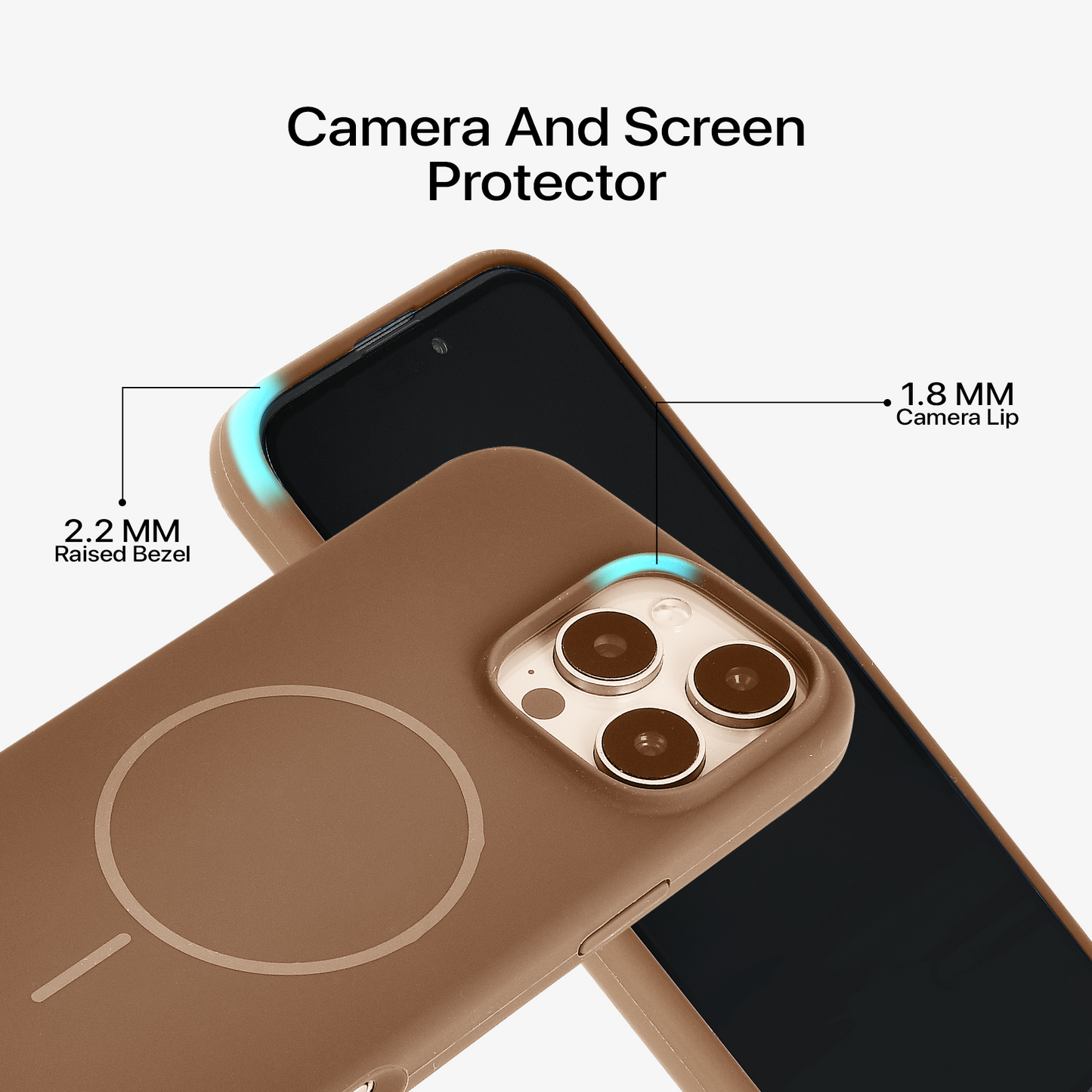 Anti Dust MagSafe Silicone Case - IPhone 16 pro max ( Brown)