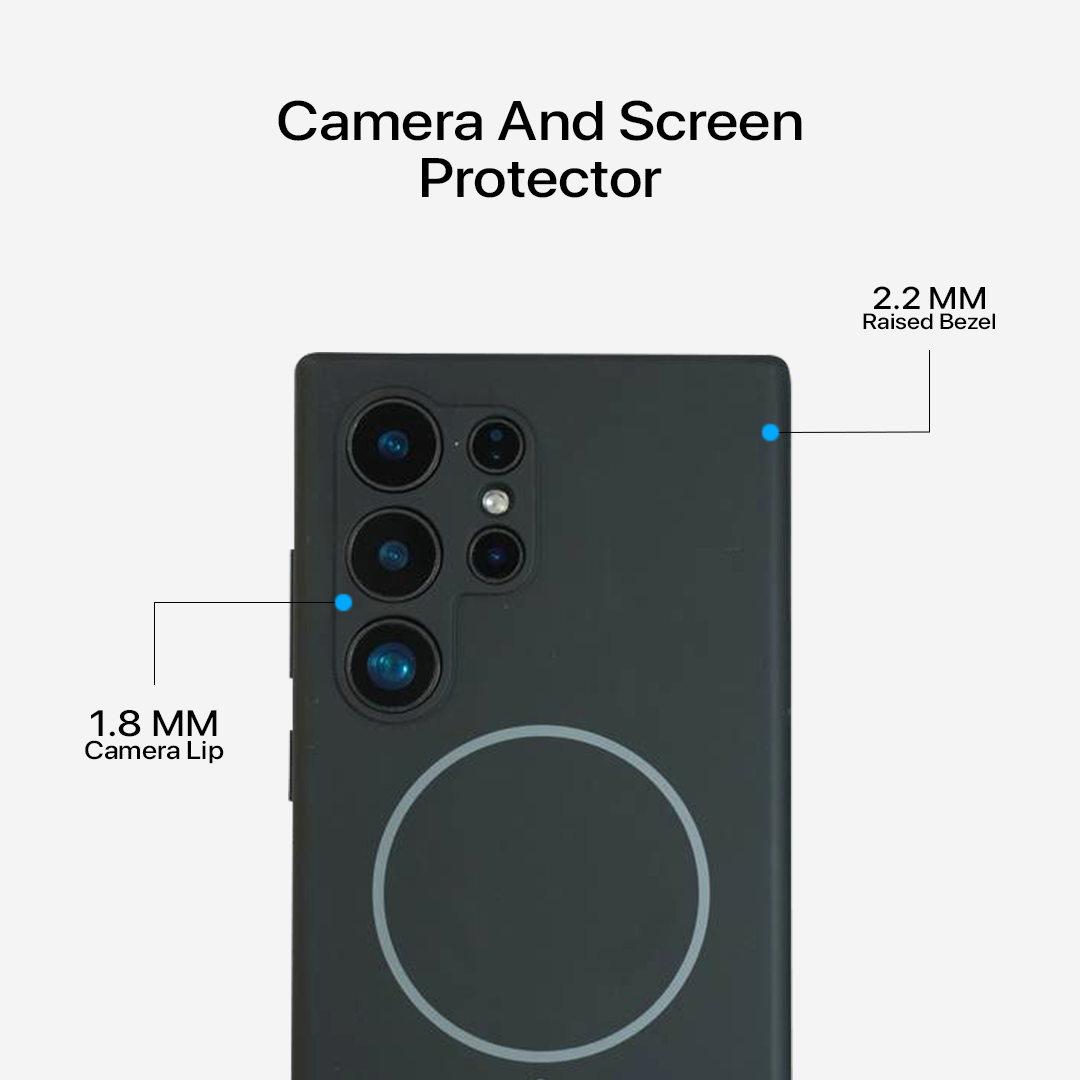 Anti Dust Magsafe Silicone Case - Samsung S24 Ultra (Black)