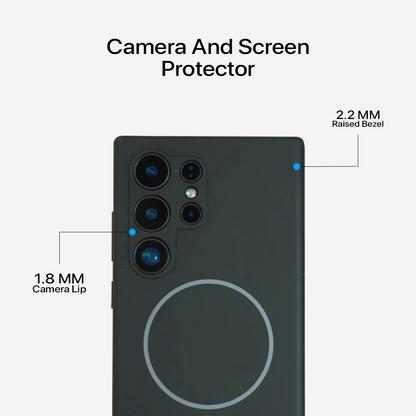 Anti Dust Magsafe Silicone Case - Samsung S24 Ultra (Black)