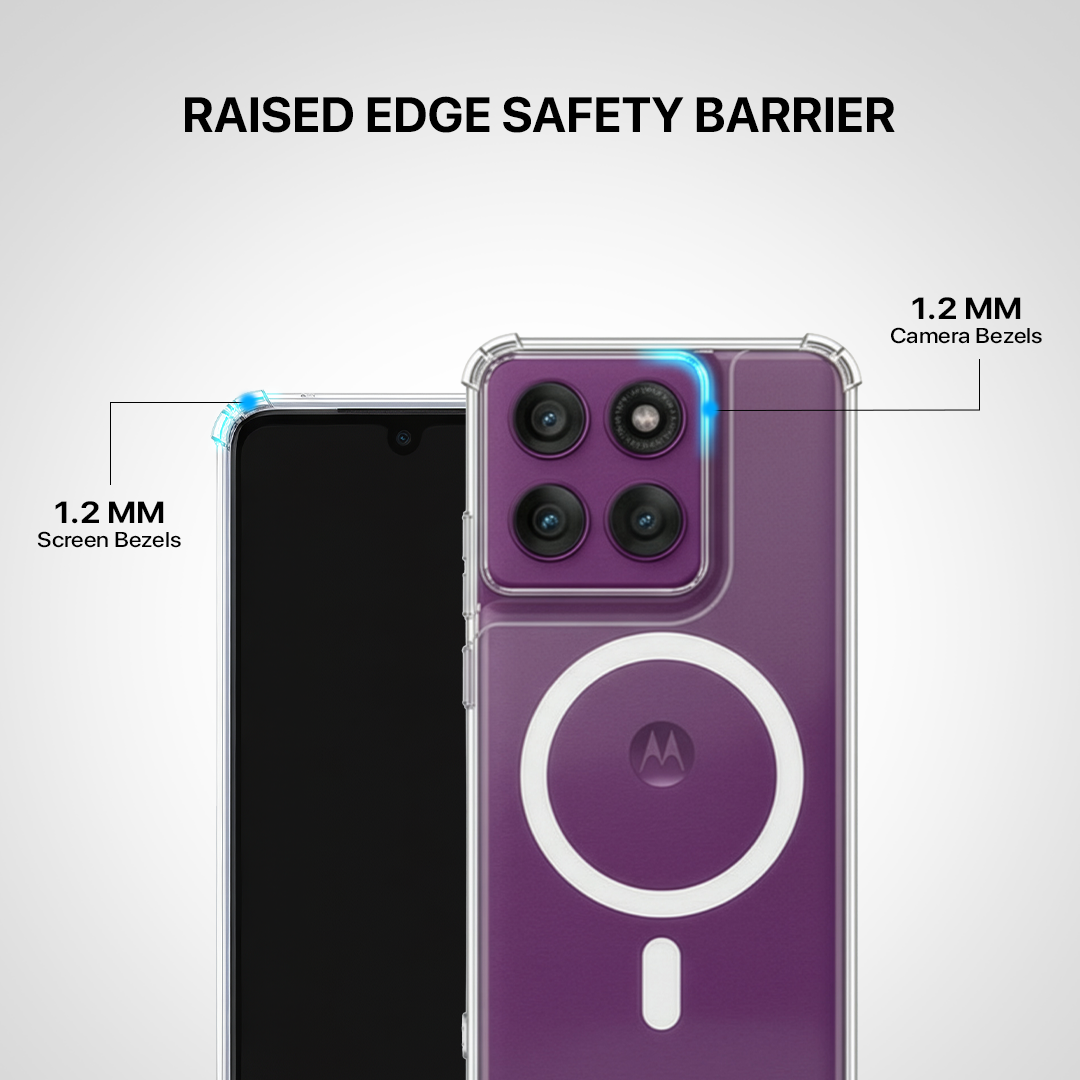 Anti Yellow Magsafe Clear Transparent Case - Motorola Edge 60 Pro