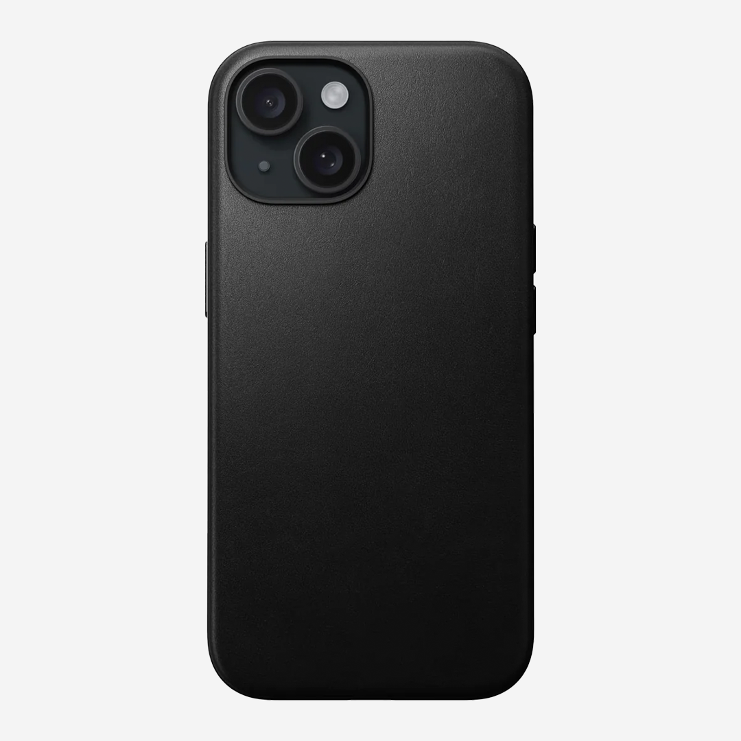Signature Leather Magsafe Case - Iphone 15 (Royal Black)
