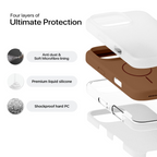 Anti Dust MagSafe Silicone Case - IPhone 13 ( Brown)