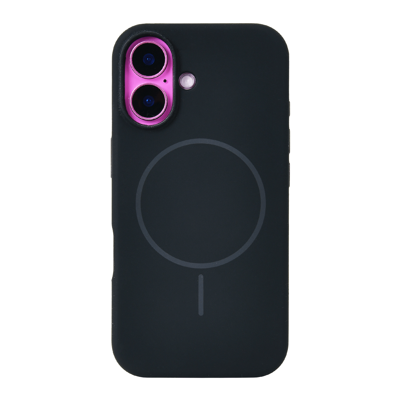 Anti Dust Magsafe Silicone Case - Iphone 16 (Black)