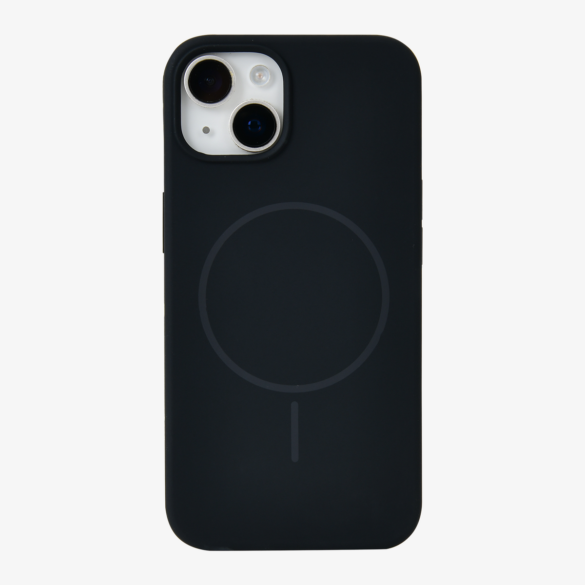 Anti Dust Magsafe Silicone Case - Iphone 13 (Black)