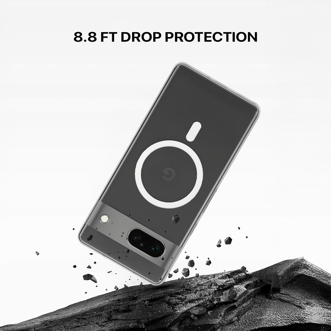 Anti Yellow Magsafe Clear Transparent Case - Google Pixel 7A