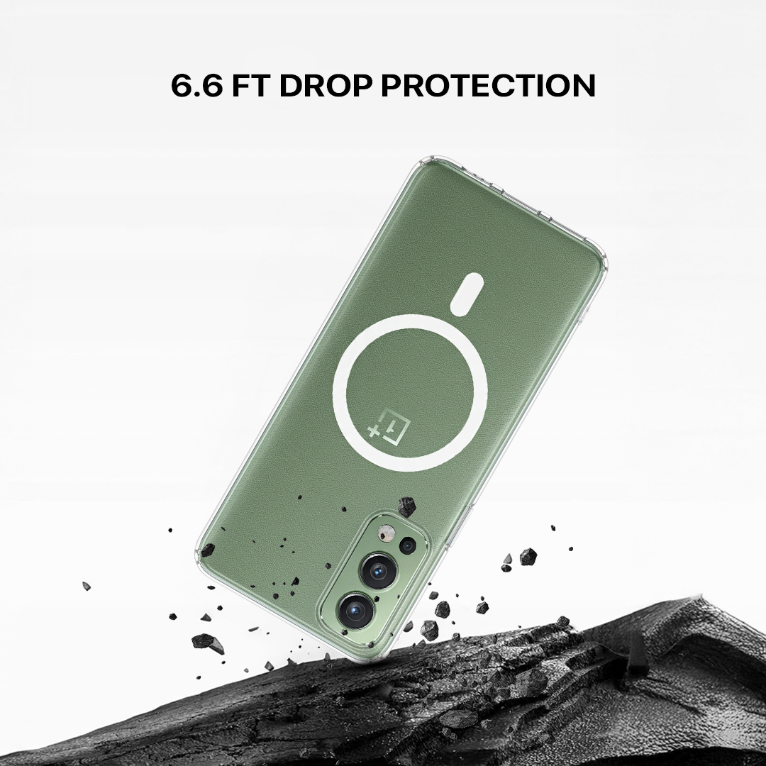 Anti Yellow Magsafe Clear Transparent Case - One Plus Nord 2