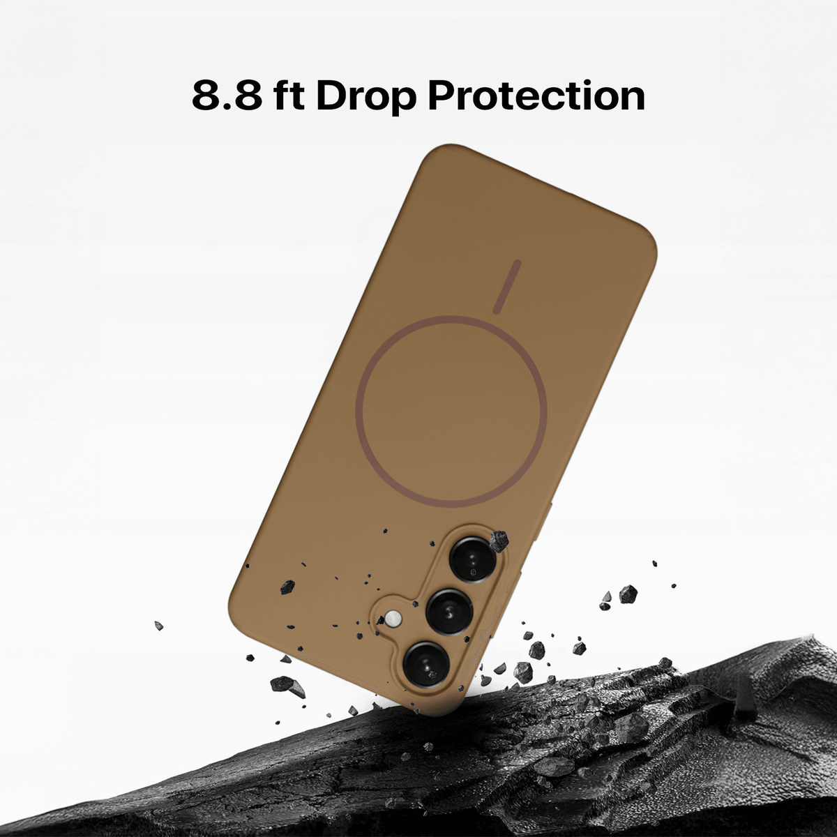 Anti Dust Magsafe Silicone Case - Samsung S23 (Brown)