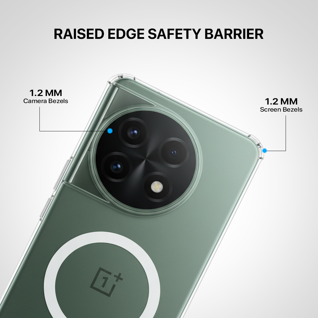 Anti Yellow Magsafe Clear Transparent Case - One Plus 11