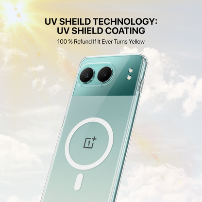 Anti Yellow Magsafe Clear Transparent Case - One Plus Nord 4
