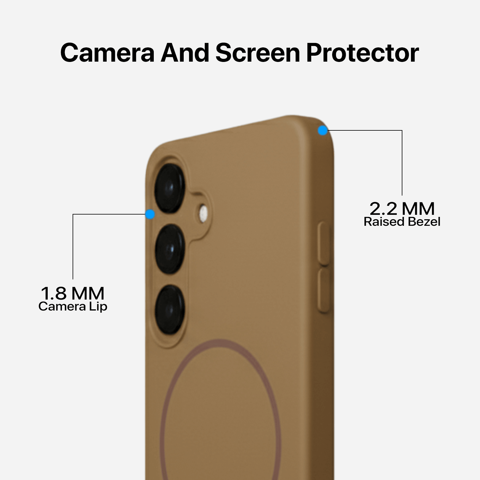 Anti Dust Magsafe Silicone Case - Samsung S23 (Brown)