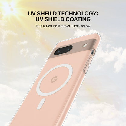 Anti Yellow Magsafe Clear Transparent Case - Google Pixel 8A