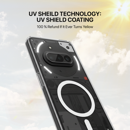 Anti Yellow Magsafe Clear Transparent Case - Nothing (PH 3A)