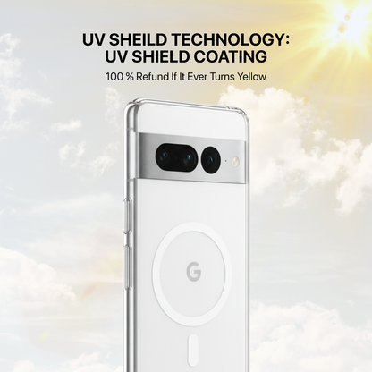 Anti Yellow Magsafe Clear Transparent Case - Google Pixel 7 Pro