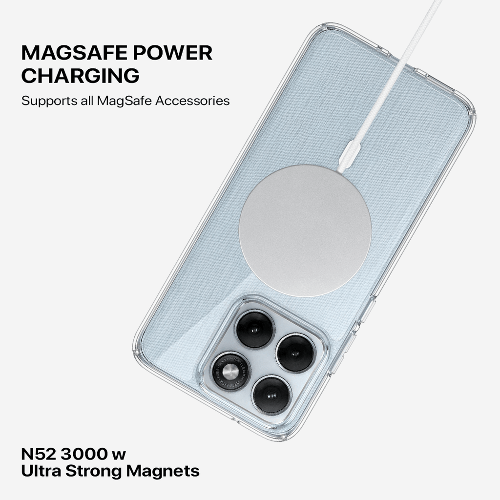 Anti Yellow Magsafe Clear Case - Motorola Edge 70 Fusion