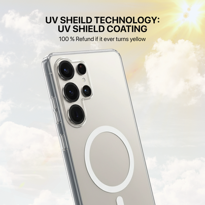 Anti Yellow Magsafe Clear Case Samsung - Galaxy S24 Ultra