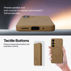 Anti Dust Magsafe Silicone Case - Samsung S25 (Brown)