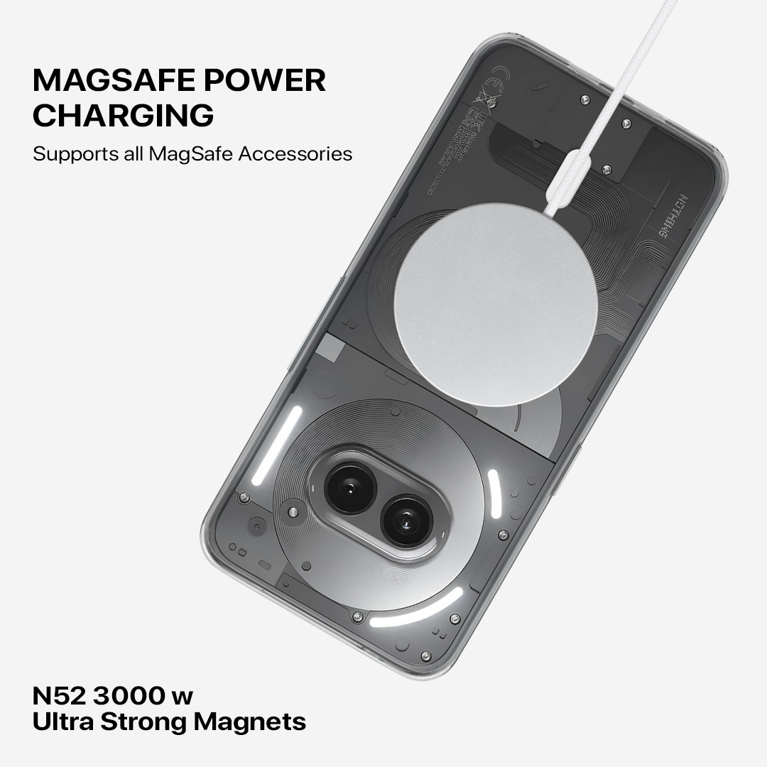 Anti Yellow Magsafe Clear Transparent Case - Nothing (PH 3A PRO )