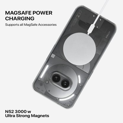 Anti Yellow Magsafe Clear Transparent Case - Nothing (PH 3A PRO )