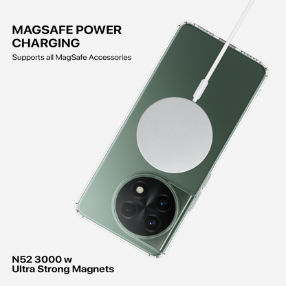 Anti Yellow Magsafe Clear Transparent Case - One Plus 11