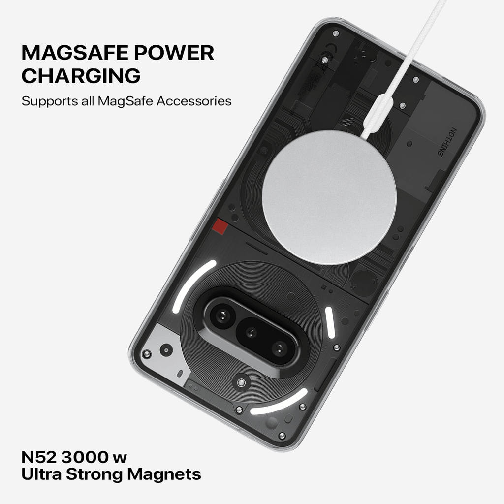 Anti Yellow Magsafe Clear Transparent Case - Nothing (PH 3A)