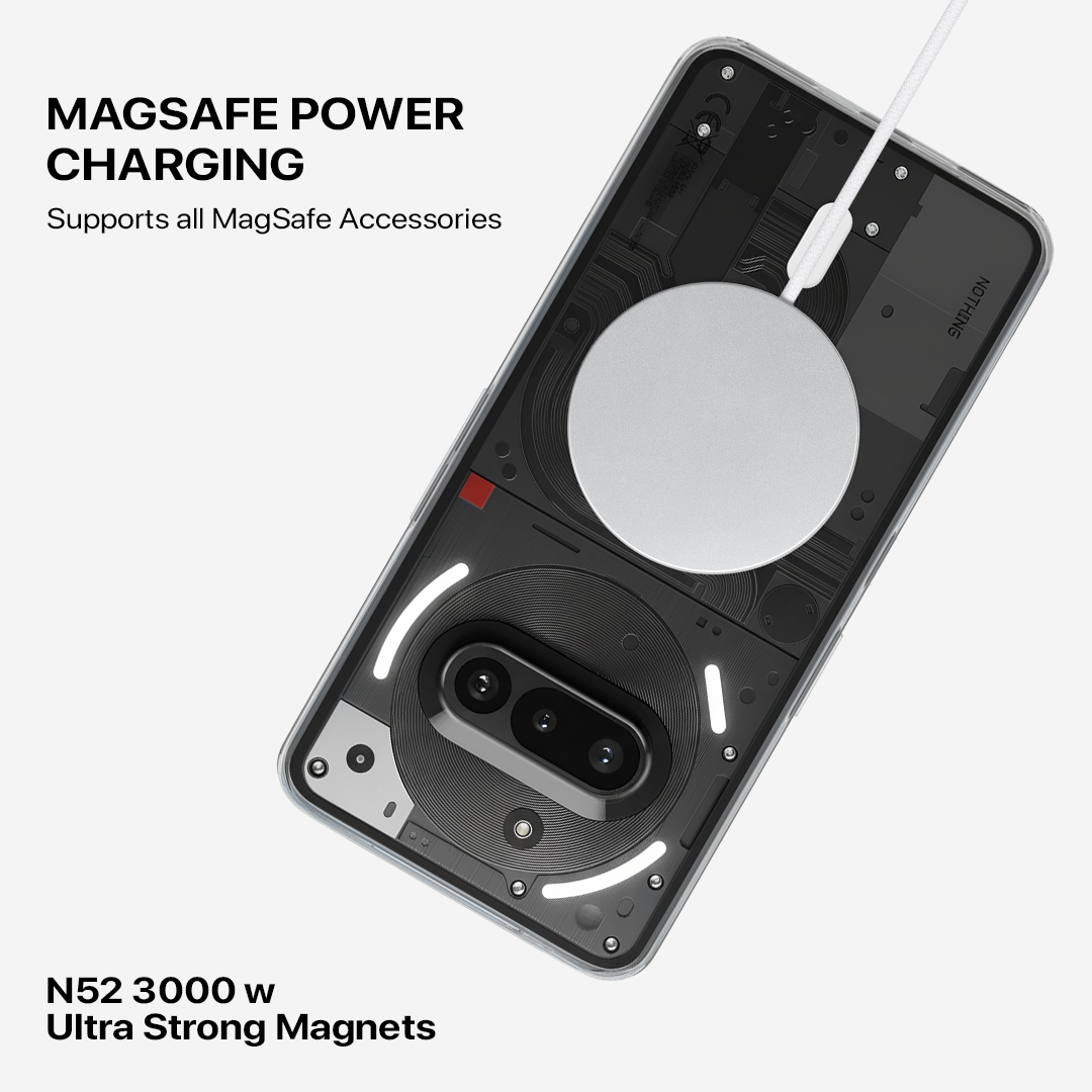 Anti Yellow Magsafe Clear Transparent Case - Nothing (PH 3A)