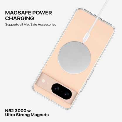 Anti Yellow Magsafe Clear Transparent Case - Google Pixel 8A