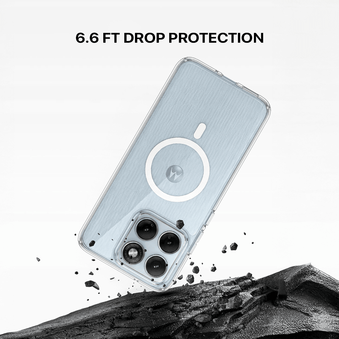 Anti Yellow Magsafe Clear Case - Motorola Edge 70 Fusion