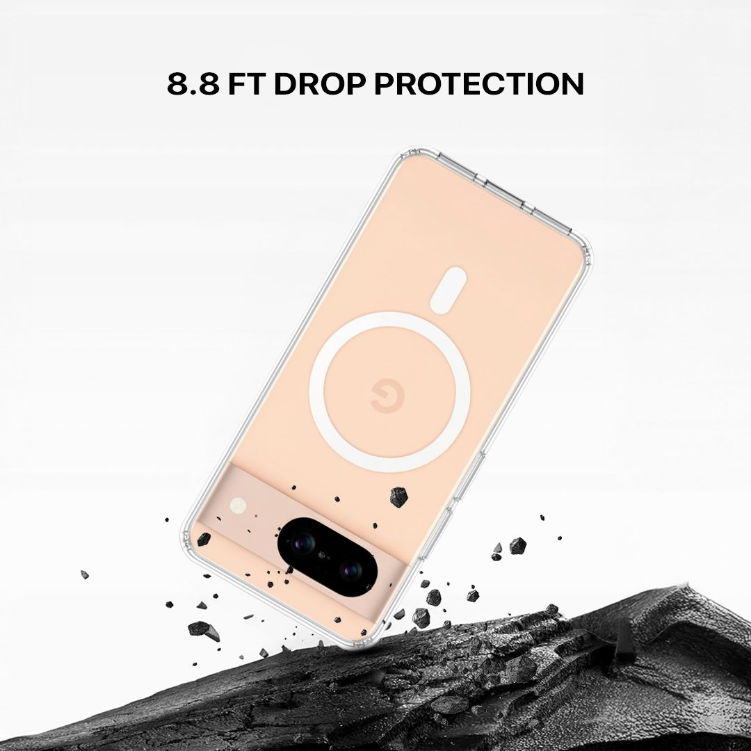 Anti Yellow Magsafe Clear Transparent Case - Google Pixel 8A