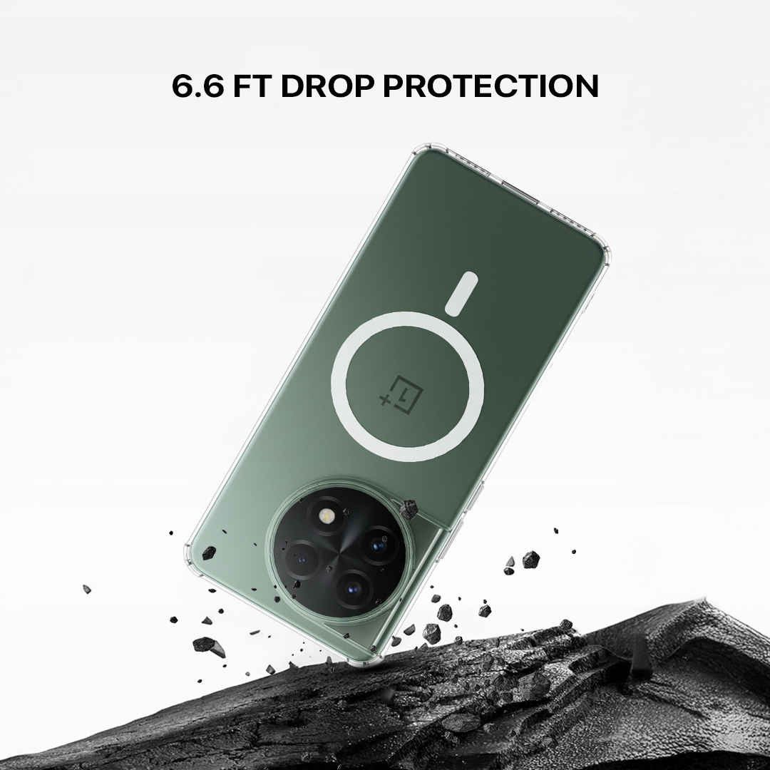 Anti Yellow Magsafe Clear Transparent Case - One Plus 11