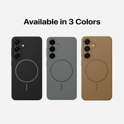 Anti Dust Magsafe Silicone Case - Samsung S25 (Grey)