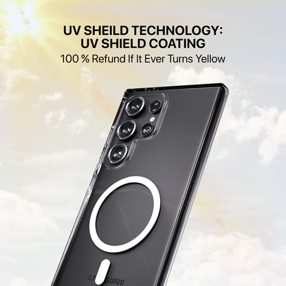 Anti Yellow Magsafe Clear Case Samsung - Galaxy S23 Ultra