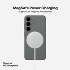 Anti Dust Magsafe Silicone Case - Samsung S23 PLUS (Grey)