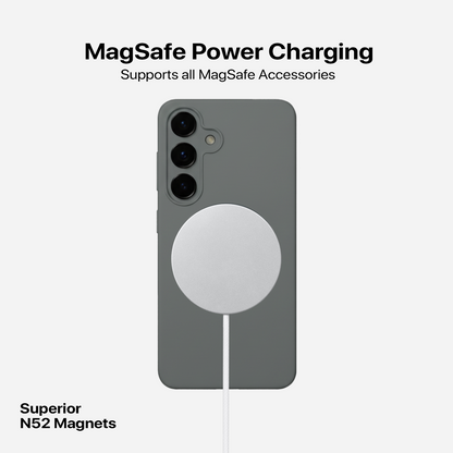 Anti Dust Magsafe Silicone Case - Samsung S25 (Grey)