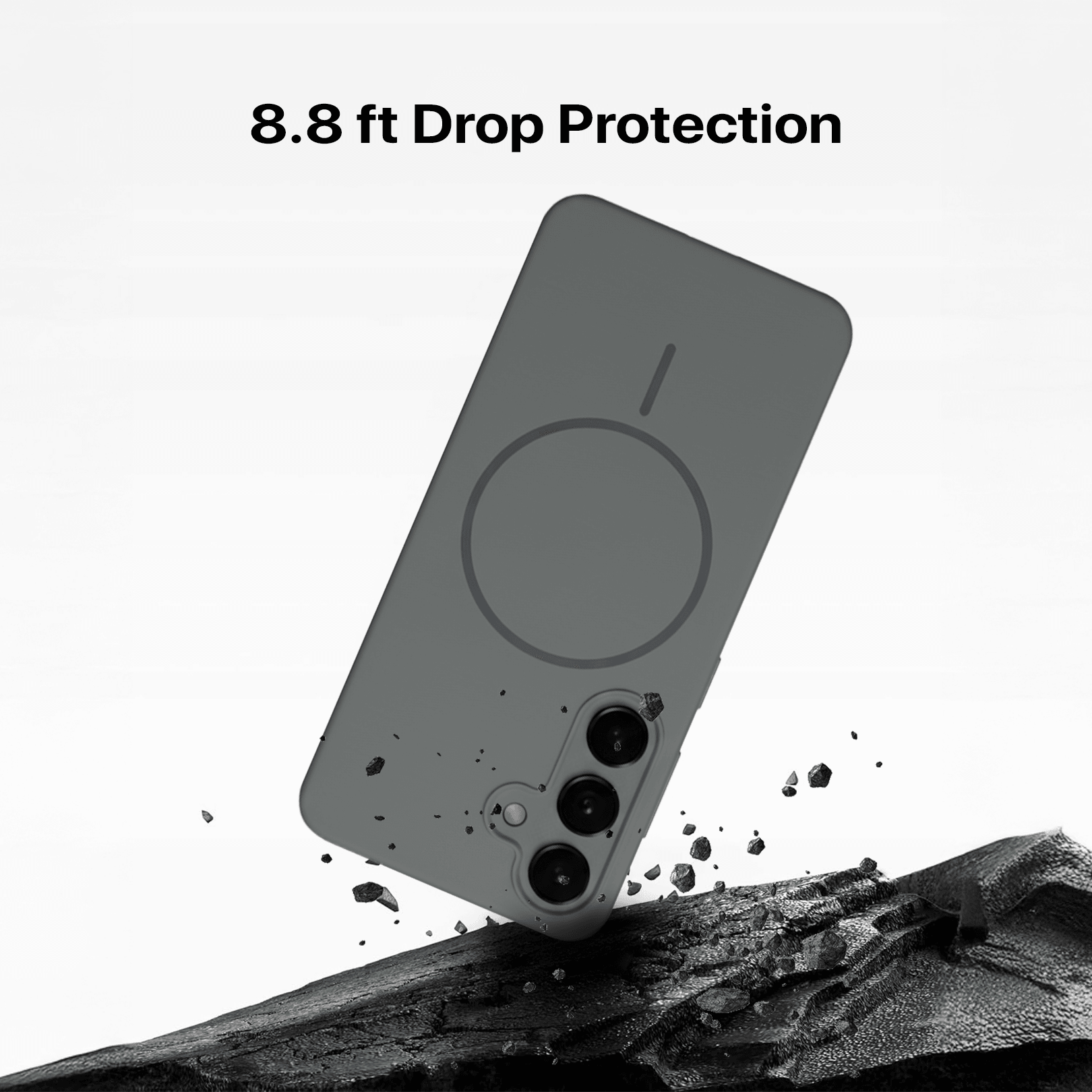 Anti Dust Magsafe Silicone Case - Samsung S23 (Grey)