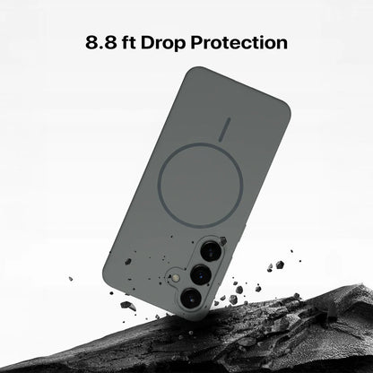 Anti Dust Magsafe Silicone Case - Samsung S22 Ultra (Grey)