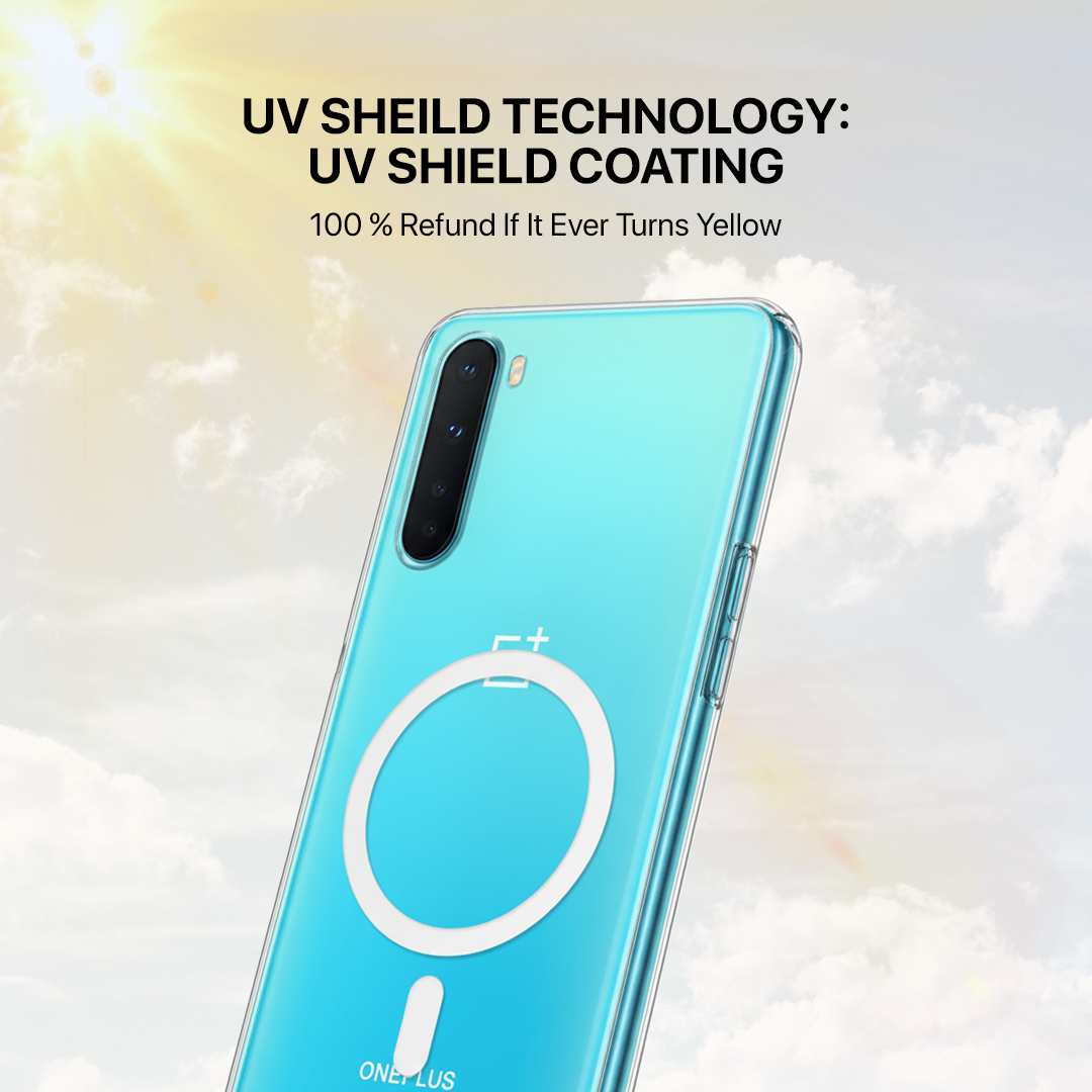 Anti Yellow Magsafe Clear Transparent Case - One Plus Nord CE