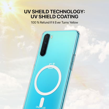 Anti Yellow Magsafe Clear Transparent Case - One Plus Nord CE
