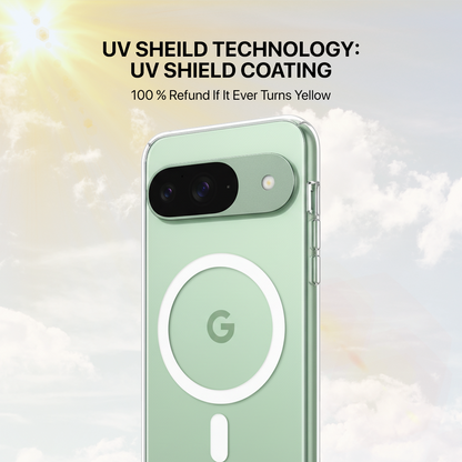 Anti Yellow Magsafe Clear Transparent Case - Google Pixel 9