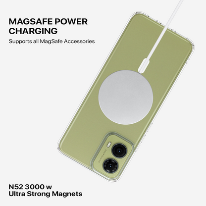 Anti Yellow Magsafe Clear Transparent Case - Motorola G85