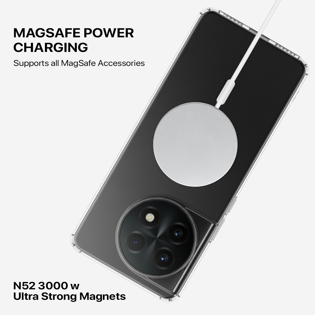 Anti Yellow Magsafe Clear Transparent Case - One Plus 10T