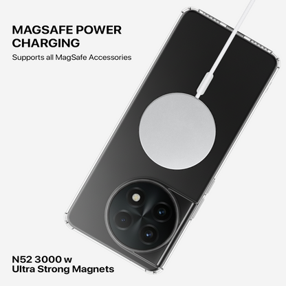 Anti Yellow Magsafe Clear Transparent Case - One Plus 10T