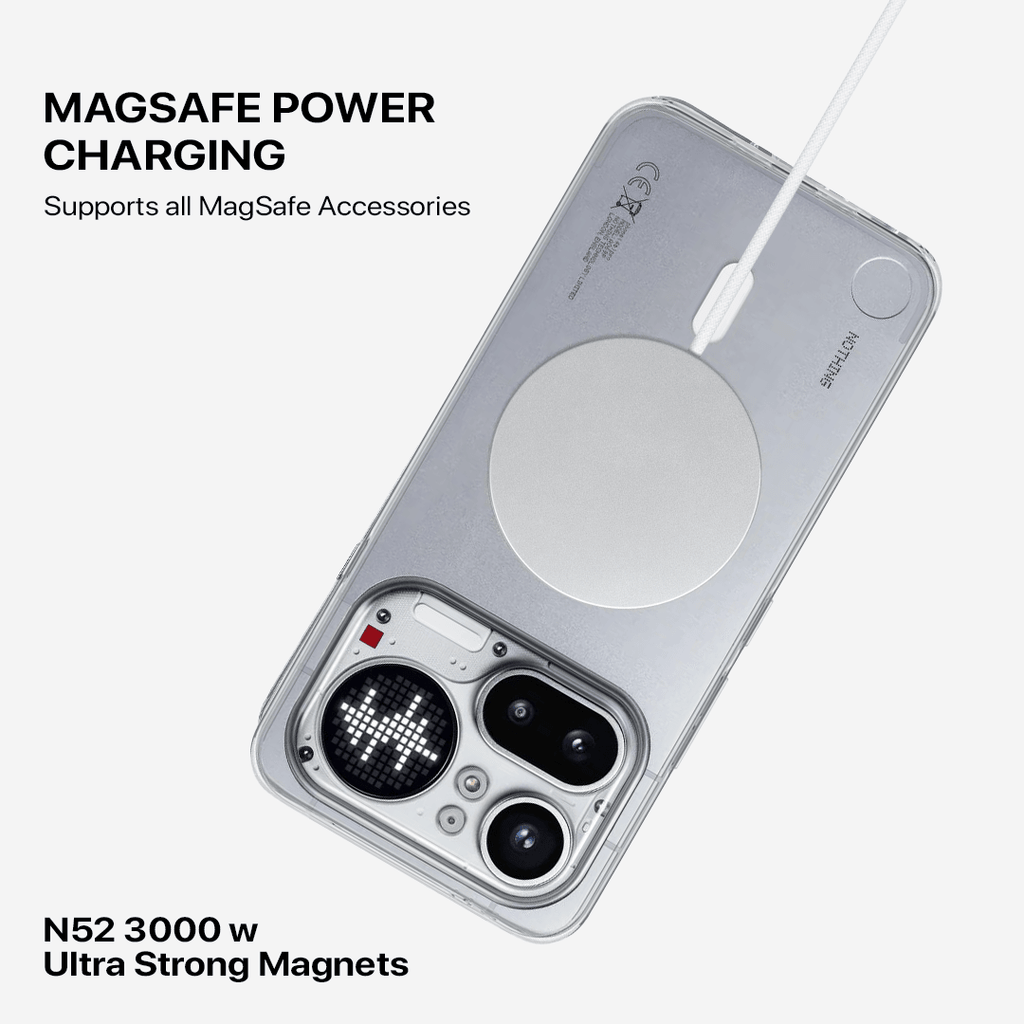 Anti Yellow Magsafe Clear Transparent Case - Nothing (PH 4A Pro)