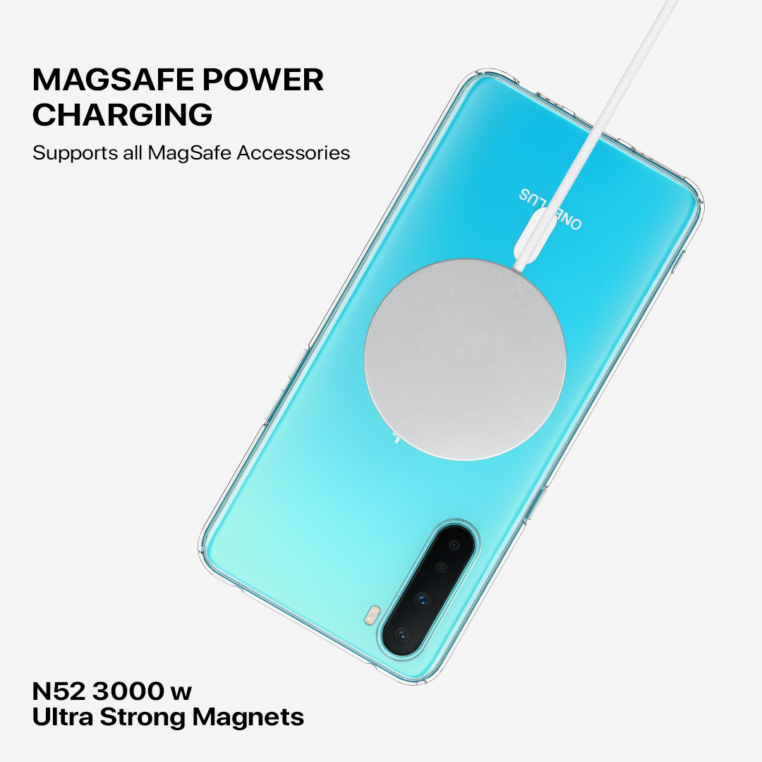 Anti Yellow Magsafe Clear Transparent Case - One Plus Nord CE