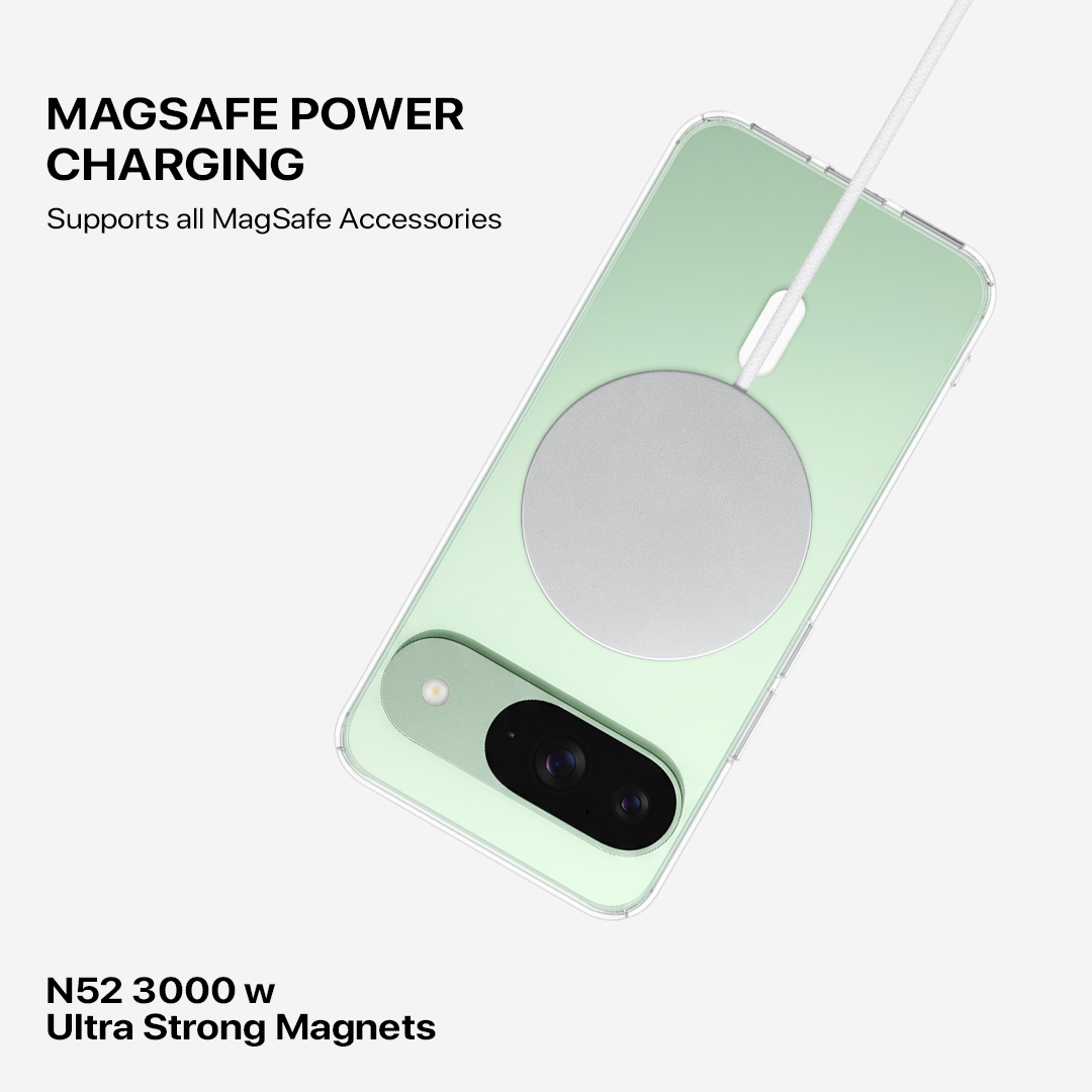 Anti Yellow Magsafe Clear Transparent Case - Google Pixel 9